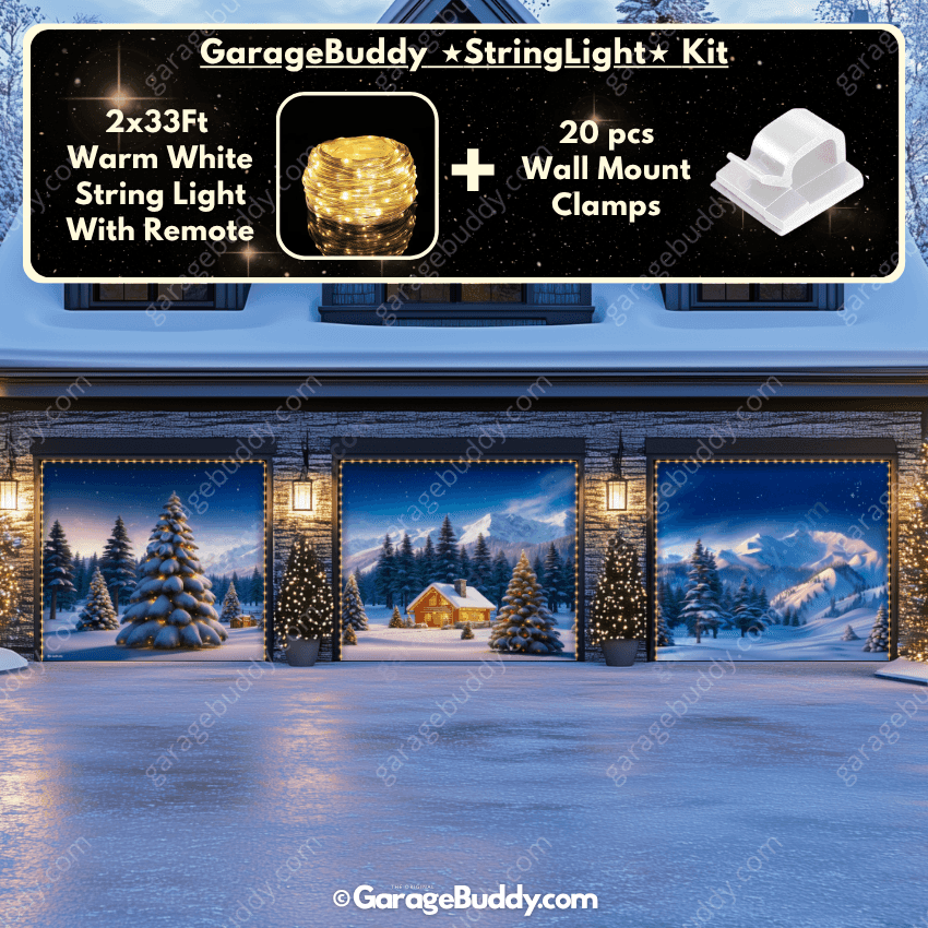 Winter Haven | Christmas Garage Door Cover - Free Shipping