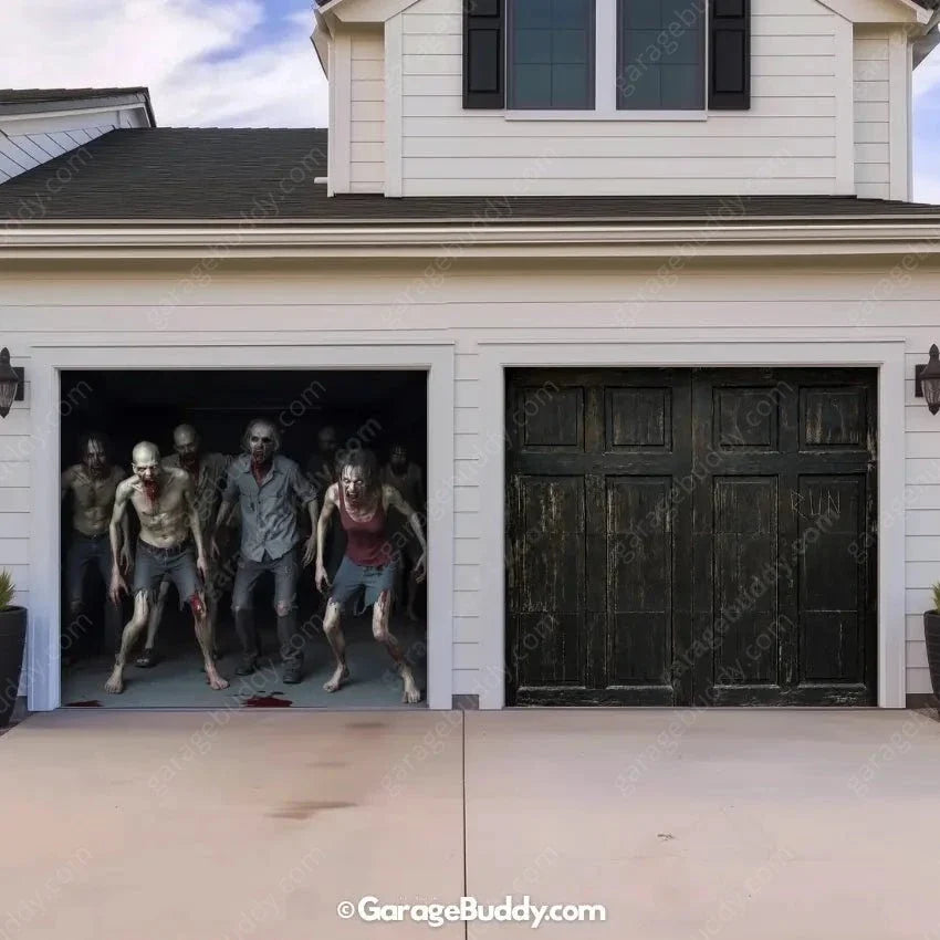 Zombie Invasion | Halloween Garage Door Cover - Free Shipping