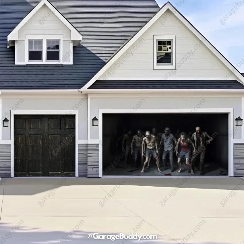 Zombie Invasion | Halloween Garage Door Cover - Free Shipping