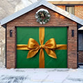 Gift Wrap (Green) | Christmas Garage Door Cover - Free Shipping