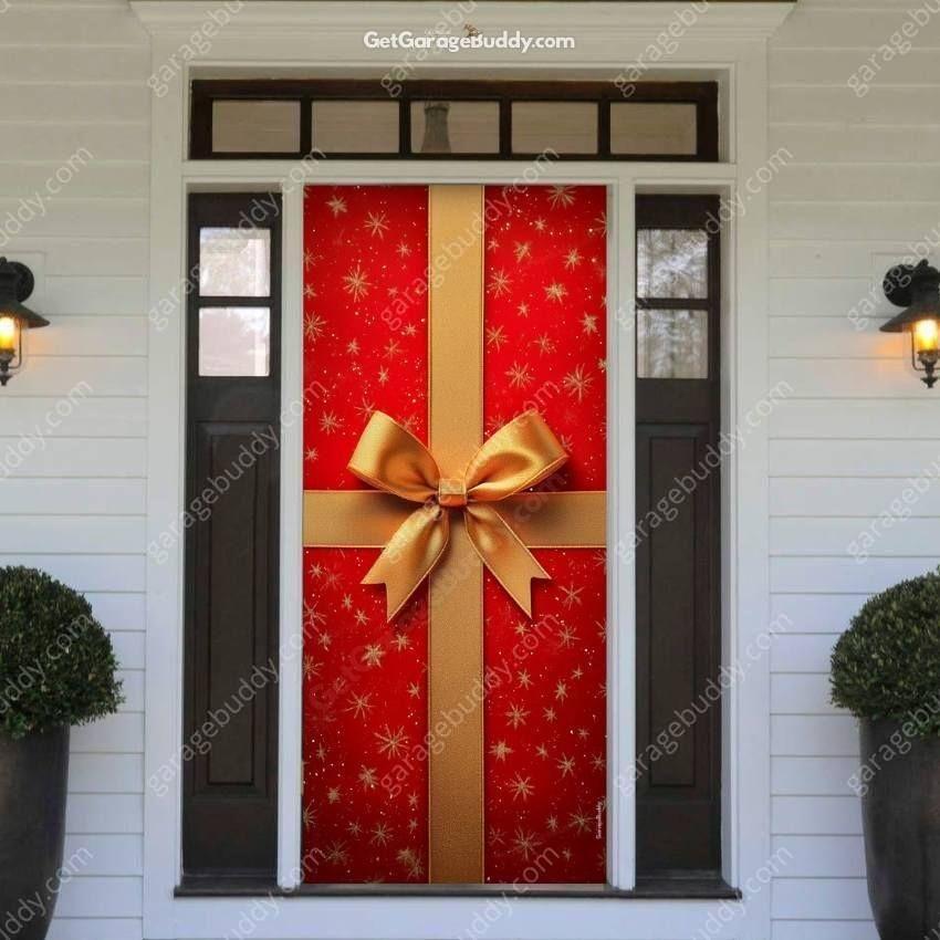 Gift Wrap | Christmas Front Door Cover - Free Shipping