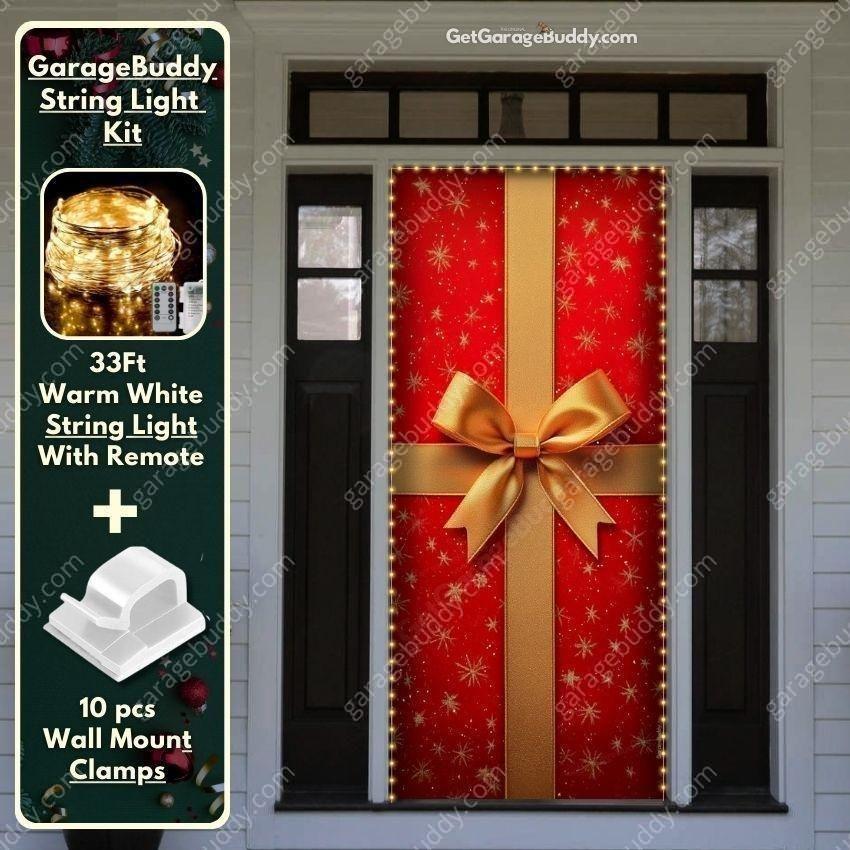 Gift Wrap | Christmas Front Door Cover - Free Shipping