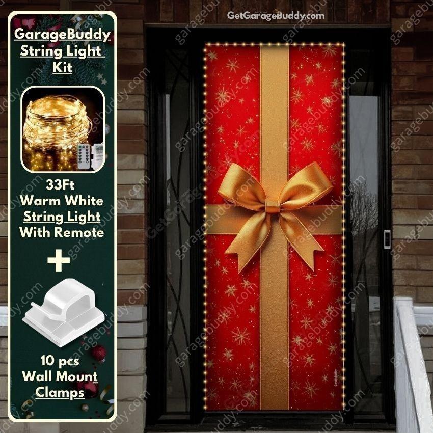Gift Wrap | Christmas Front Door Cover - Free Shipping
