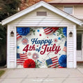 Happy 4th of July | Patriotic Garage Door Cover - Free Shipping