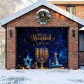Happy Hanukkah (B) Festive Garage Door Cover - Free Shipping
