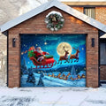 Santa's Flight | Christmas Garage Door Cover - Free Shipping