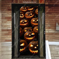 Scary Pumpkins | Halloween Front Door Cover - Free Shipping