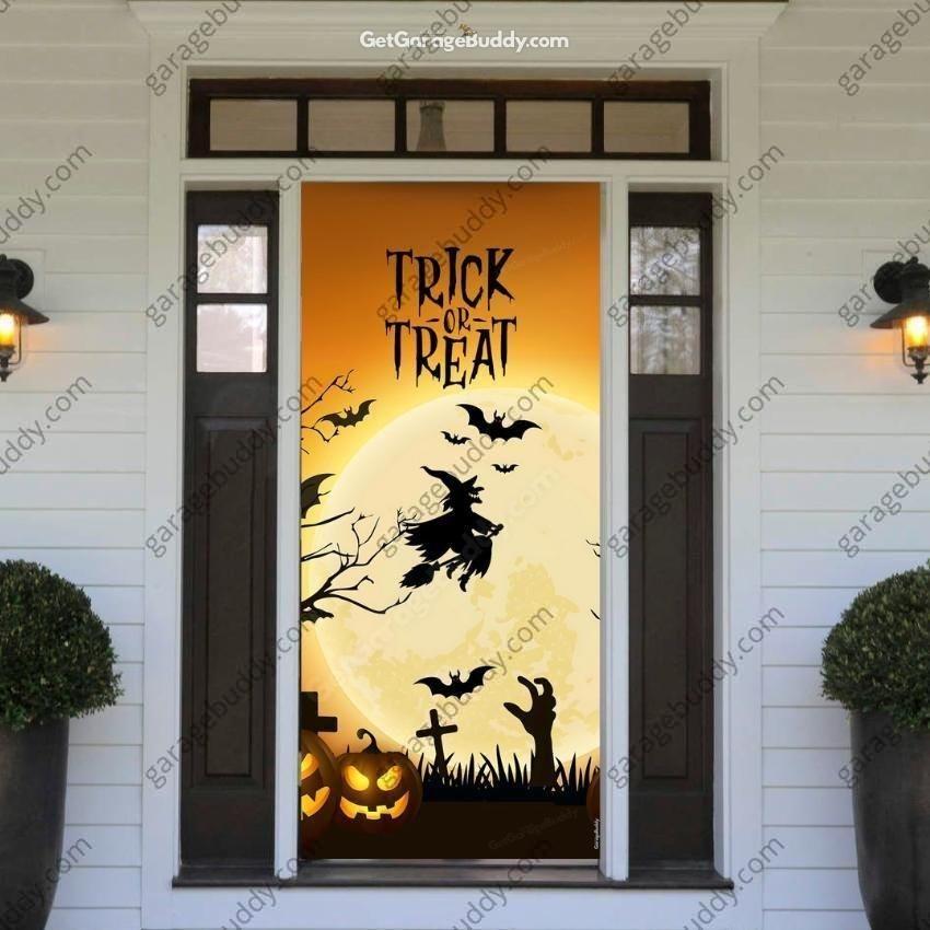 Trick or Treat | Halloween Front Door Cover - Free Shipping