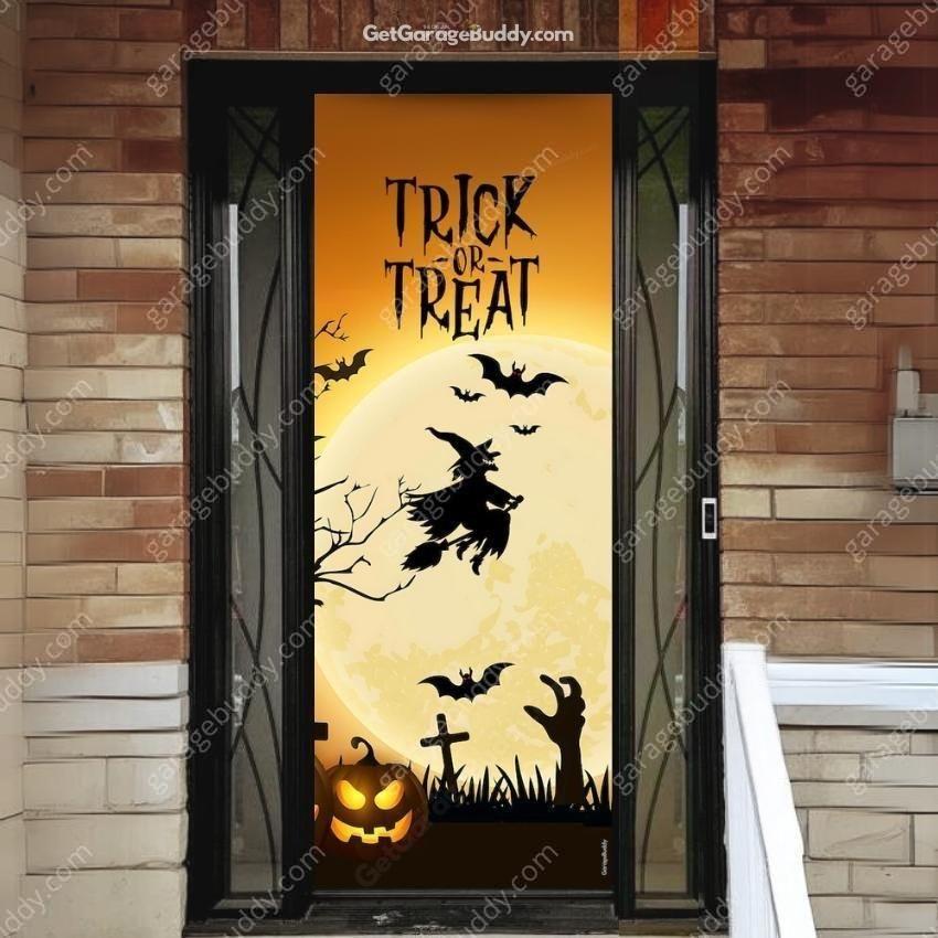 Trick or Treat | Halloween Front Door Cover - Free Shipping