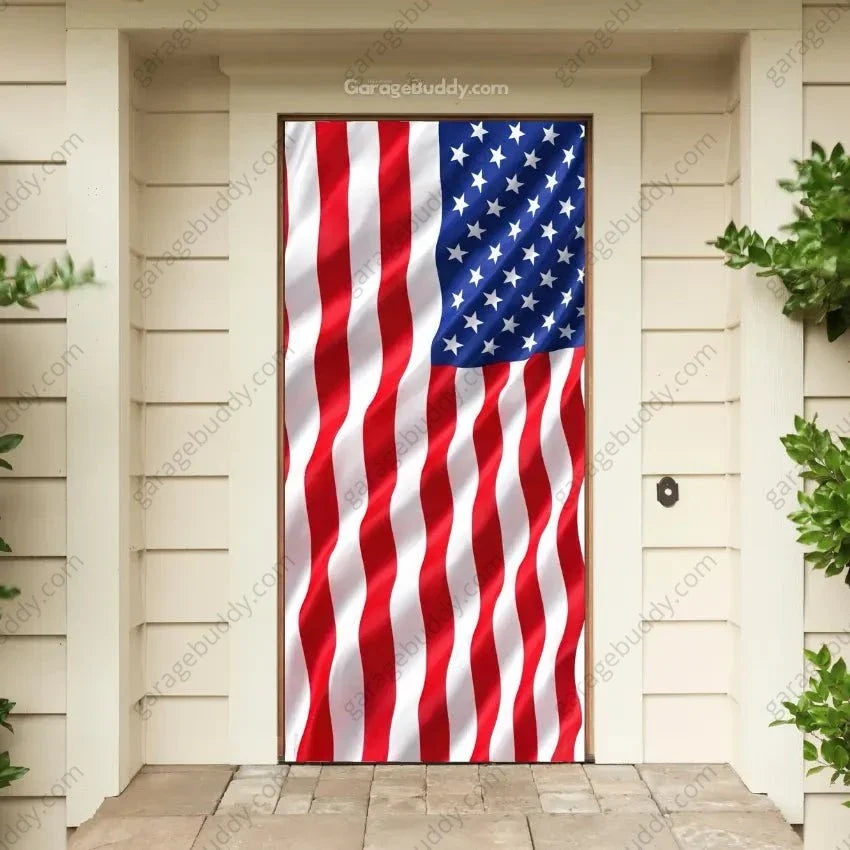 Patriotic American Front Door Covers - Free Shipping
