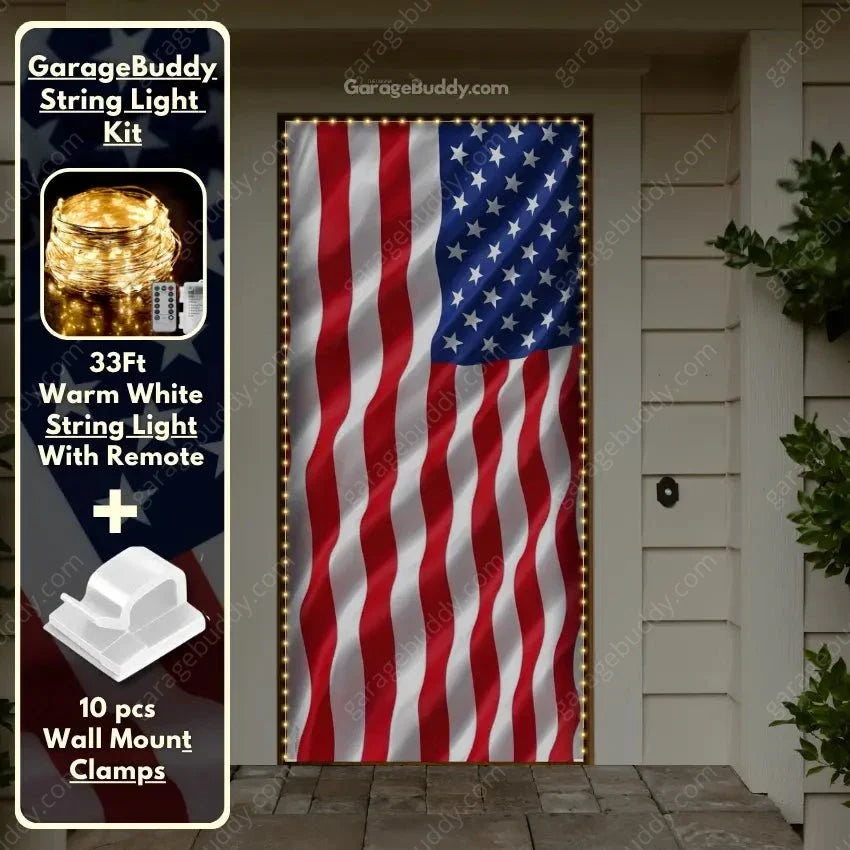 American Patriotic Front Door Covers - Free Shipping