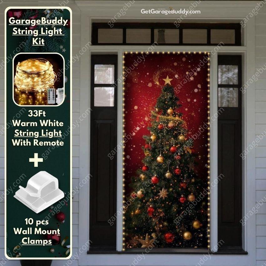 Christmas Tree | Christmas Front Door Cover - Free Shipping