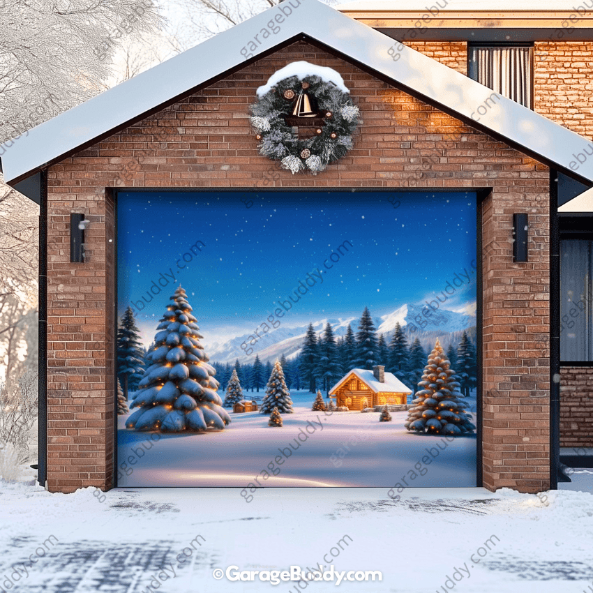 Winter Haven | Christmas Garage Door Cover - Free Shipping