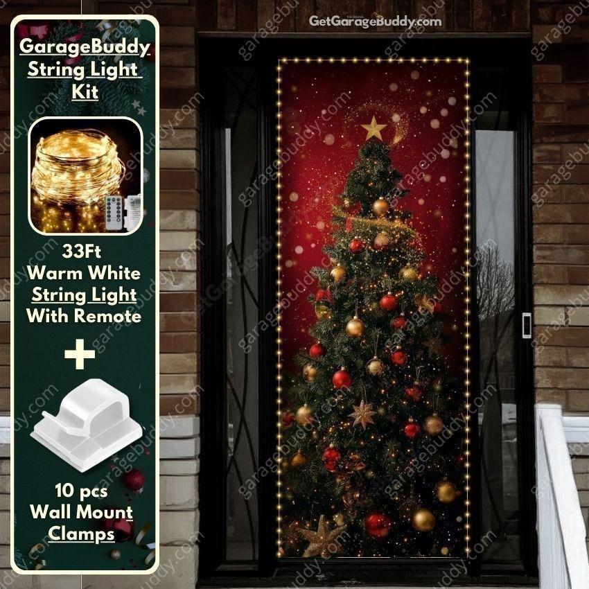Christmas Tree | Christmas Front Door Cover - Free Shipping
