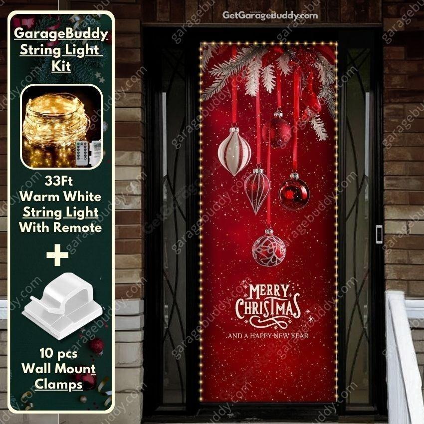 Christmas Ornaments | Christmas Front Door Cover - Free Shipping