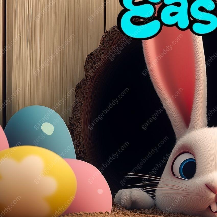 Hoppy' Easter | Festive Garage Door Cover - Free Shipping