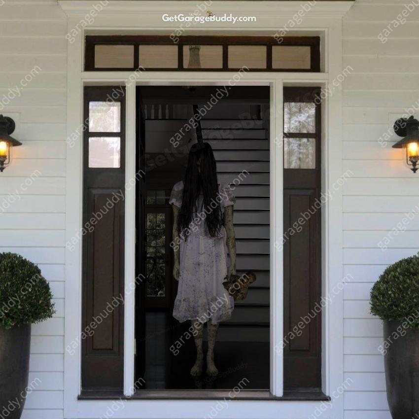 Possessed Girl | Halloween Front Door Cover - Free Shipping