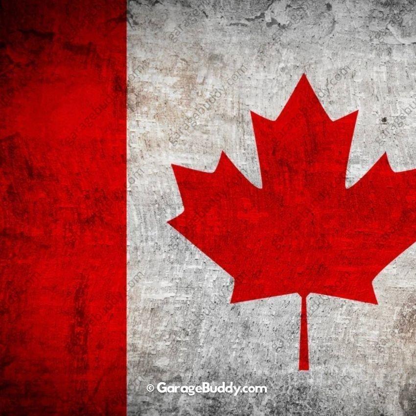 Canada Flag (Rustic) | Patriotic Garage Door Cover - Free Shipping