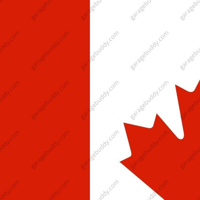 Canada Flag (Plain) | Patriotic Garage Door Cover - Free Shipping